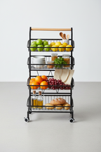 4-Tier Storage Cart with Wheels