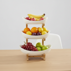 2/3-Tier Fruit Rack &amp; Snack Storage Tray
