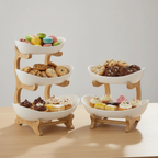 2/3-Tier Fruit Rack &amp; Snack Storage Tray