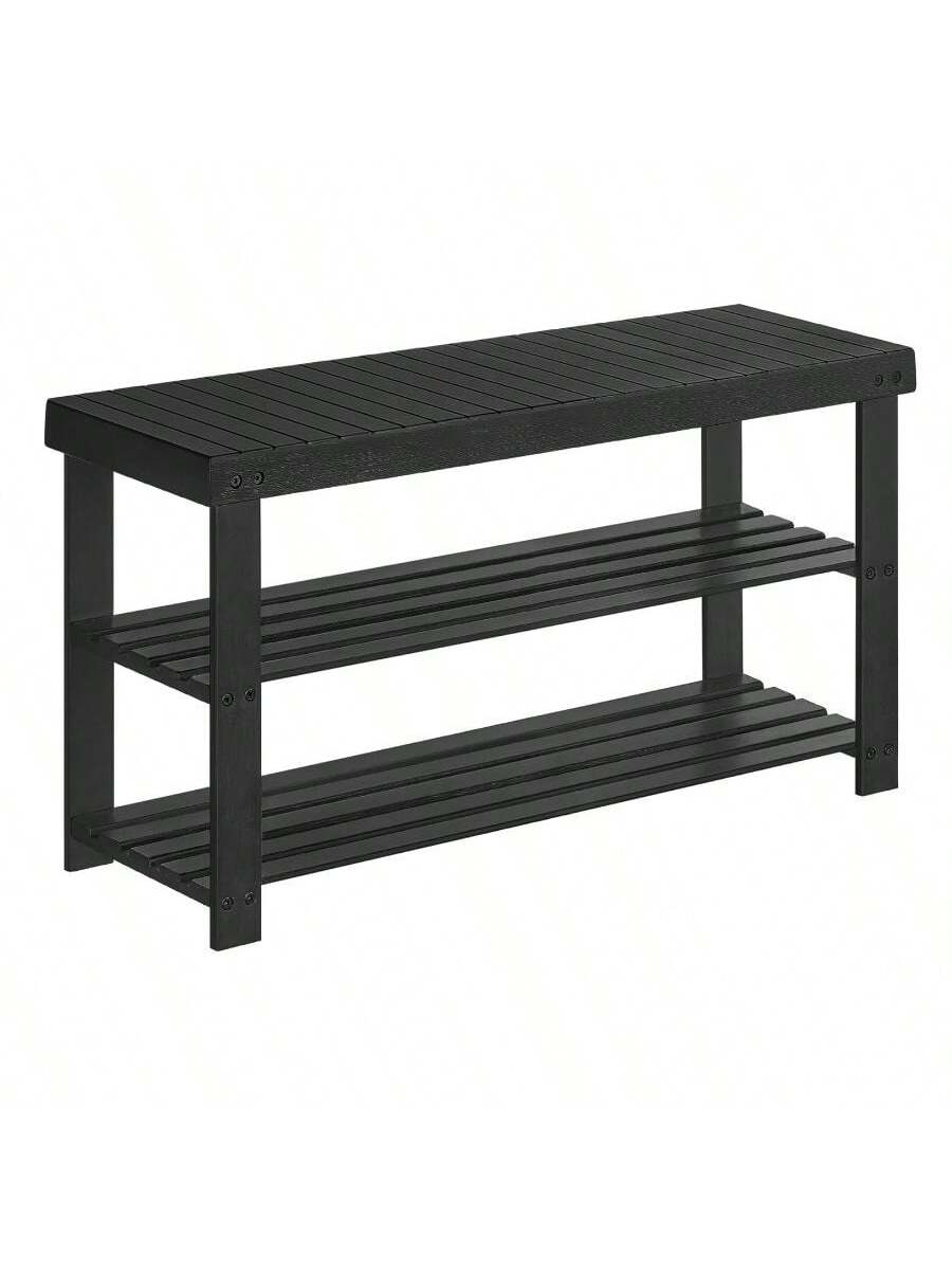 3-Tier Bamboo Shoe Rack Bench – Entryway Shoe Organizer 286lb | MIRA