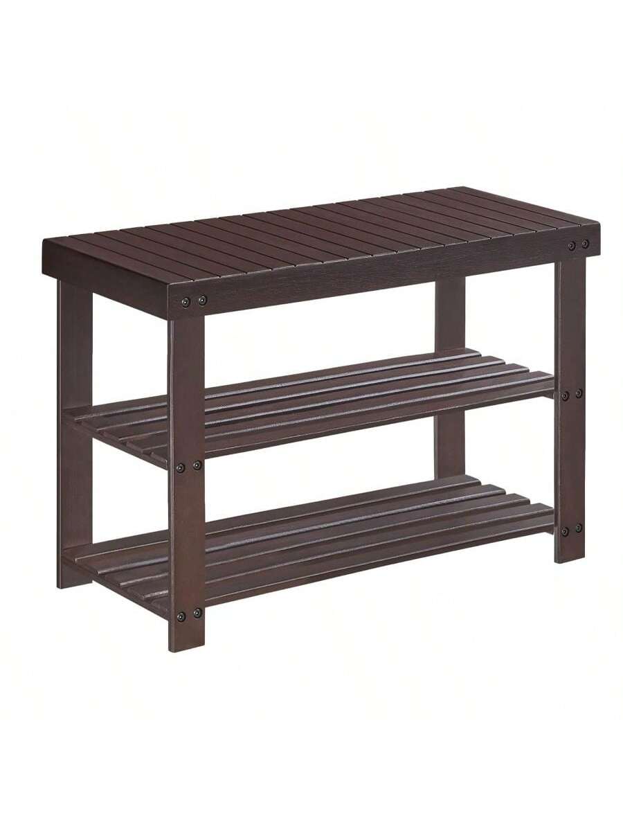 3-Tier Bamboo Shoe Rack Bench – Entryway Shoe Organizer 286lb | MIRA
