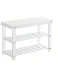 3-Tier Bamboo Shoe Rack Bench – Entryway Shoe Organizer 286lb | MIRA