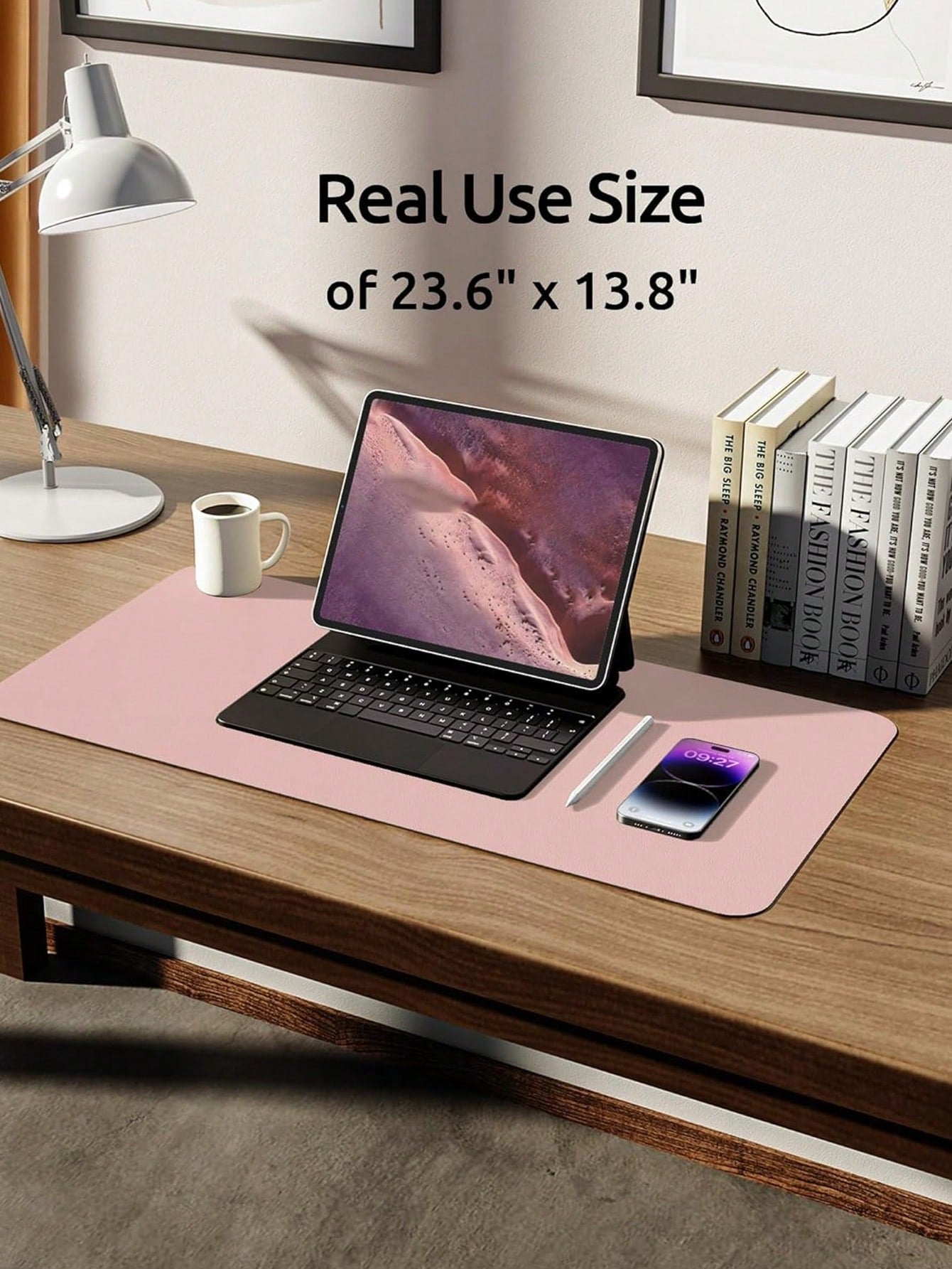PU Leather Desk Pad Protector – Large Anti-Slip Mouse Pad & Desk Mat | MIRA