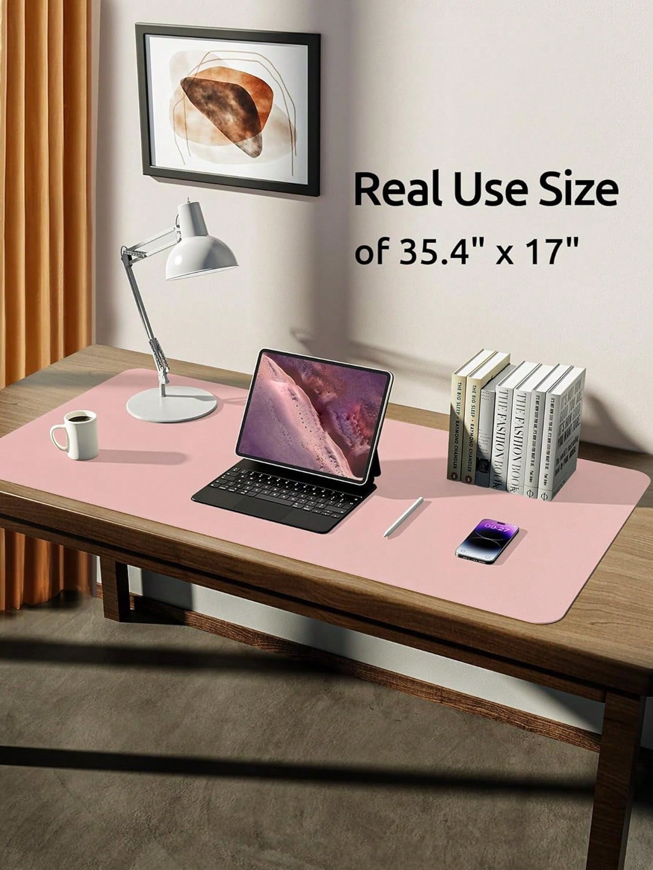 PU Leather Desk Pad Protector – Large Anti-Slip Mouse Pad & Desk Mat | MIRA