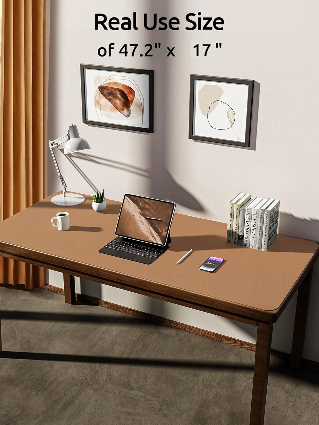 PU Leather Desk Pad Protector – Large Anti-Slip Mouse Pad & Desk Mat | MIRA