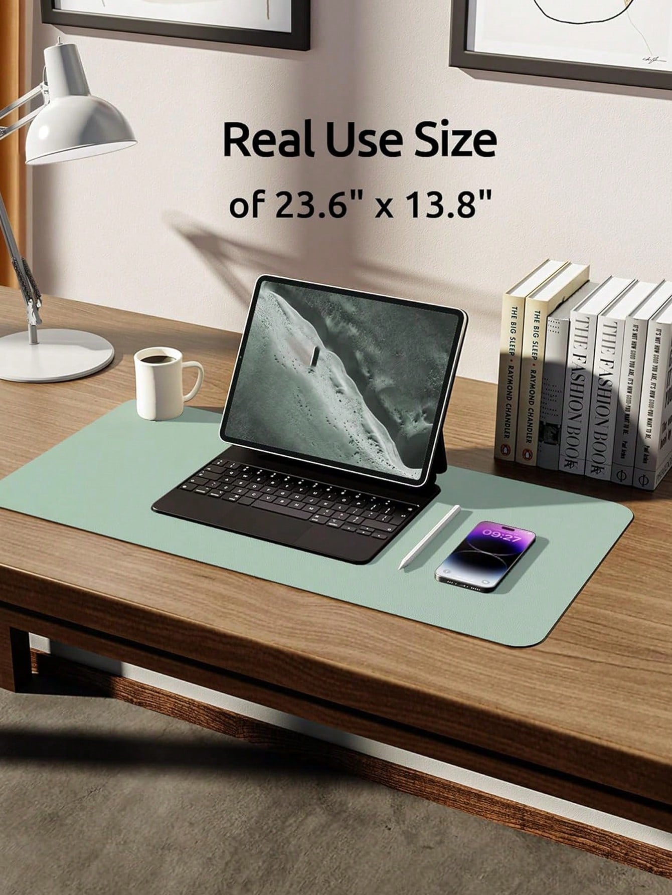 PU Leather Desk Pad Protector – Large Anti-Slip Mouse Pad & Desk Mat | MIRA