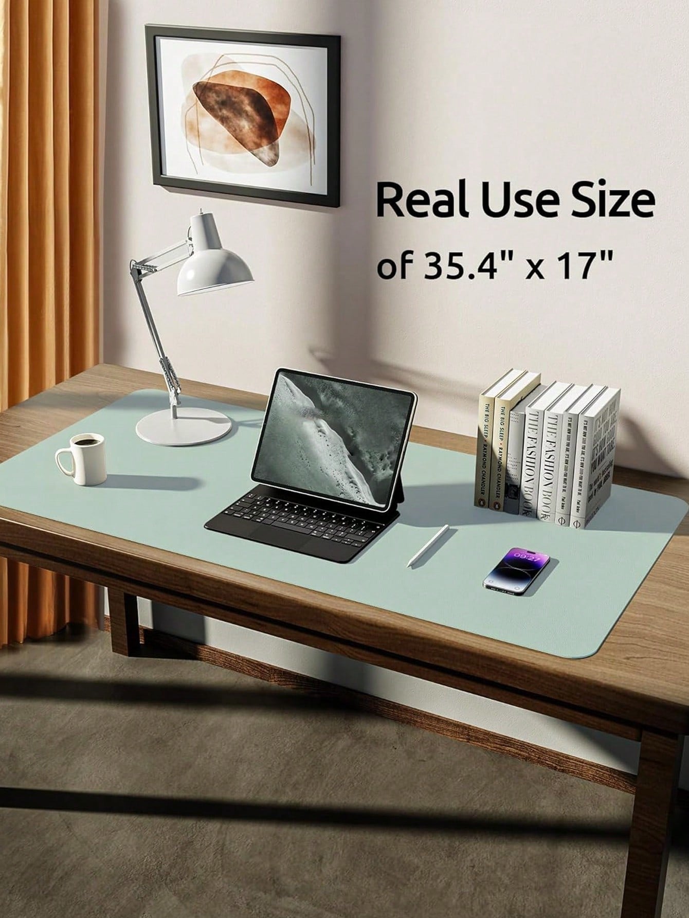 PU Leather Desk Pad Protector – Large Anti-Slip Mouse Pad & Desk Mat | MIRA