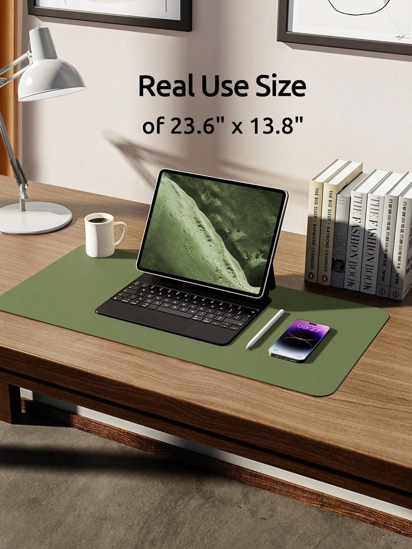 PU Leather Desk Pad Protector – Large Anti-Slip Mouse Pad & Desk Mat | MIRA