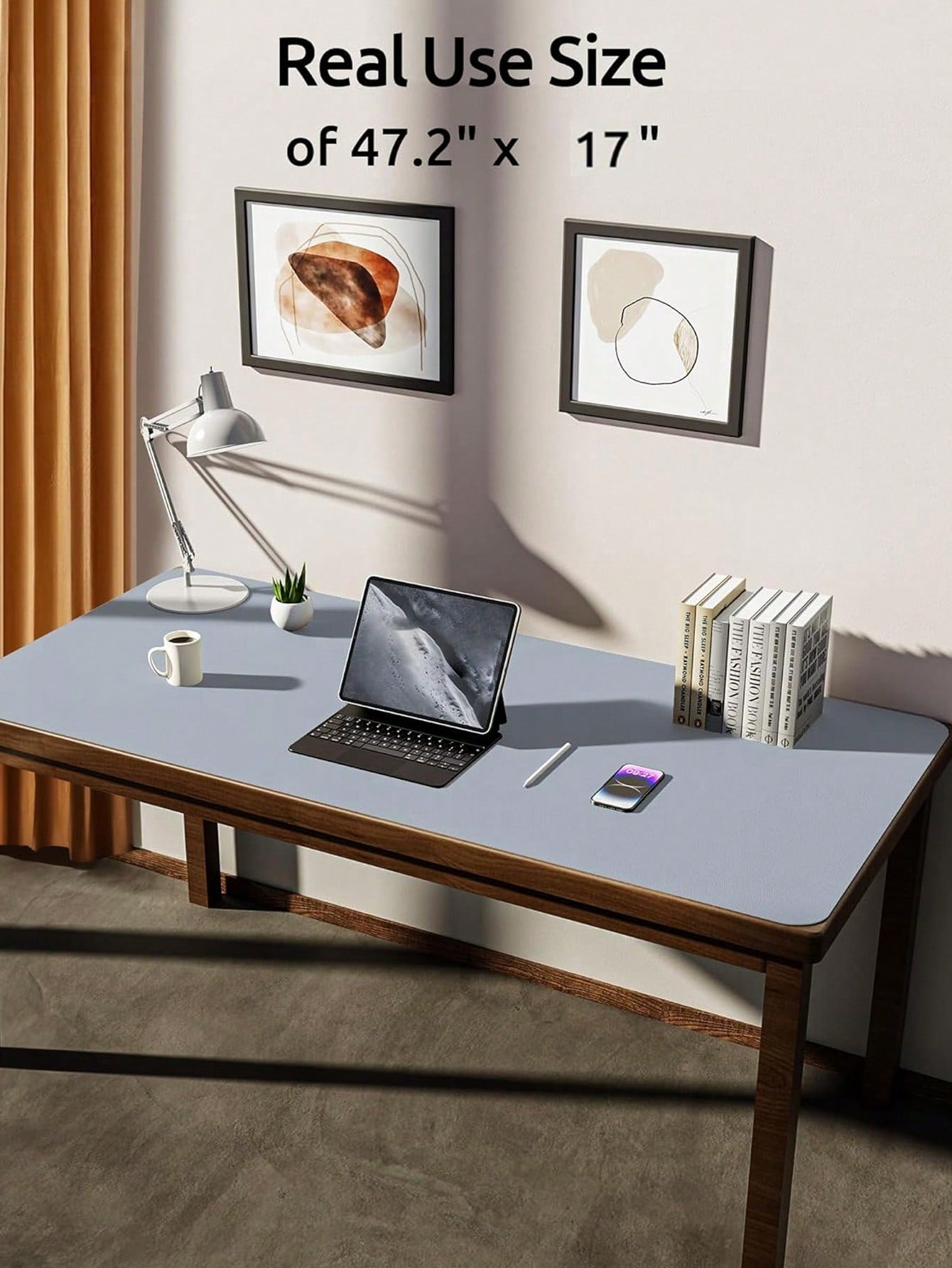 PU Leather Desk Pad Protector – Large Anti-Slip Mouse Pad & Desk Mat | MIRA