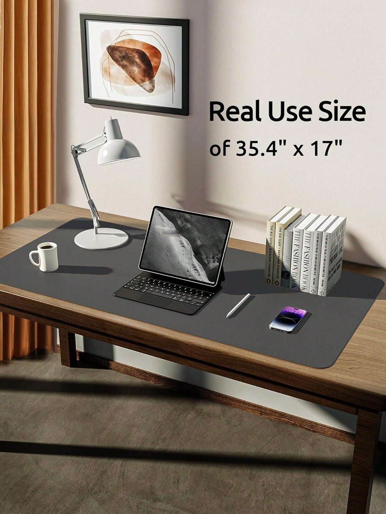 PU Leather Desk Pad Protector – Large Anti-Slip Mouse Pad & Desk Mat | MIRA