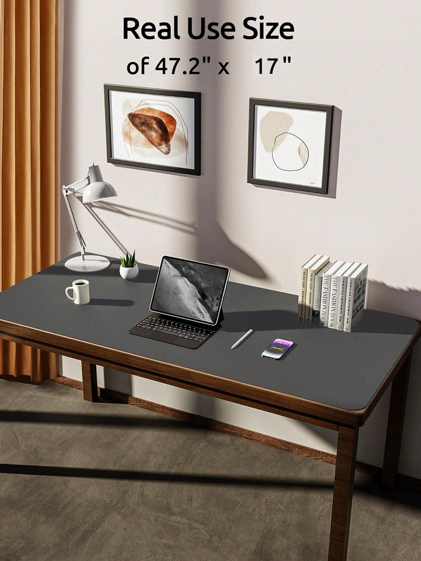 PU Leather Desk Pad Protector – Large Anti-Slip Mouse Pad & Desk Mat | MIRA