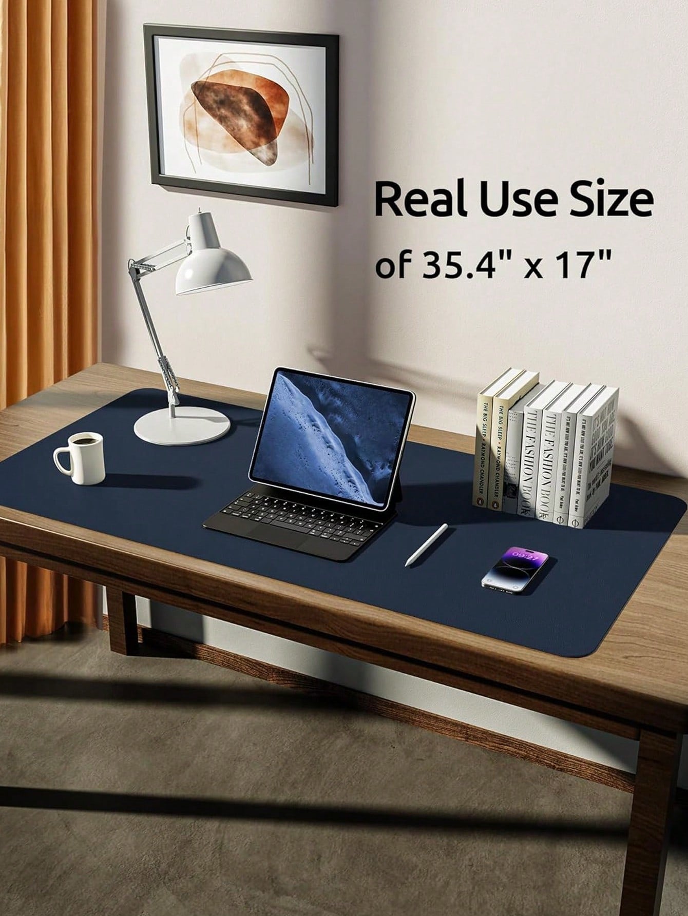 PU Leather Desk Pad Protector – Large Anti-Slip Mouse Pad & Desk Mat | MIRA