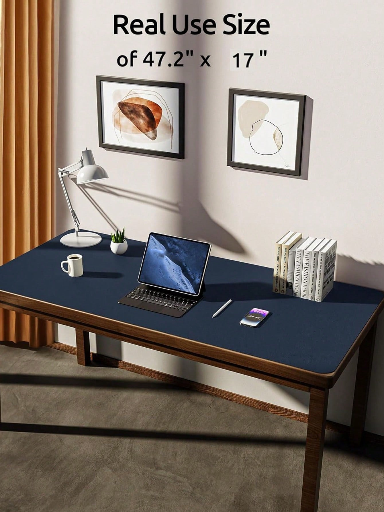 PU Leather Desk Pad Protector – Large Anti-Slip Mouse Pad & Desk Mat | MIRA