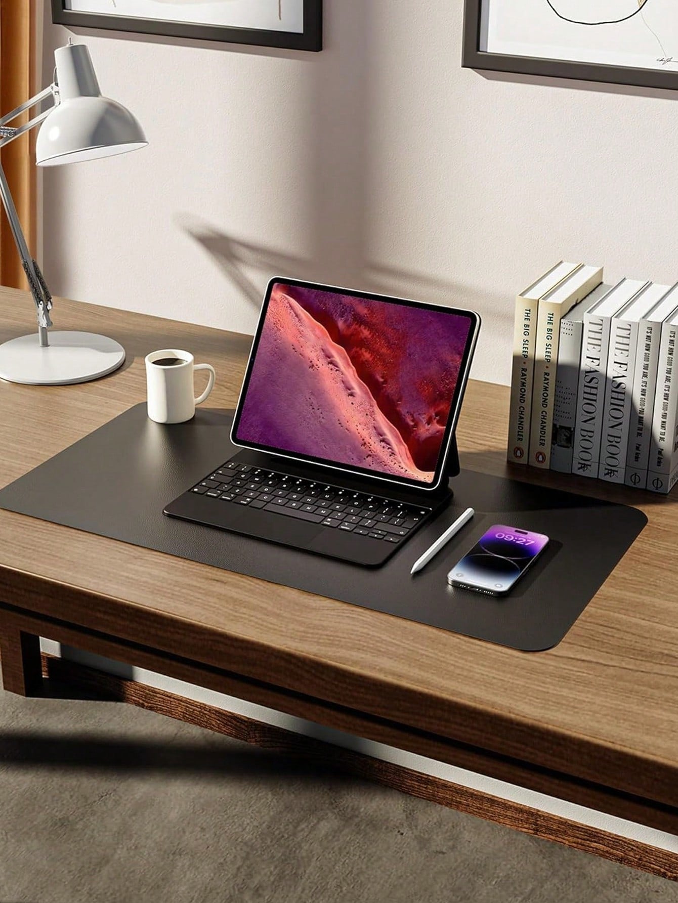 PU Leather Desk Pad Protector – Large Anti-Slip Mouse Pad & Desk Mat | MIRA
