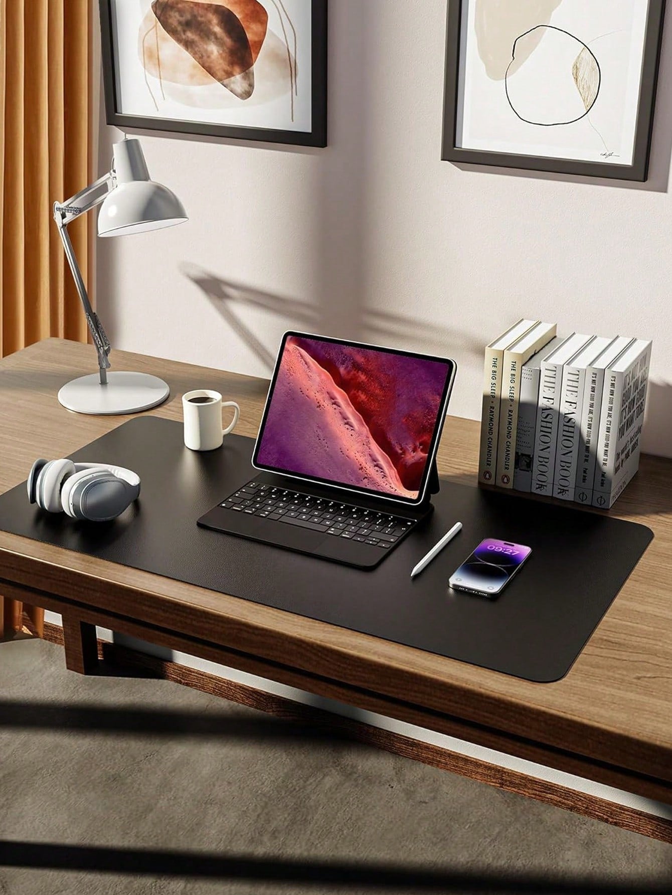 PU Leather Desk Pad Protector – Large Anti-Slip Mouse Pad & Desk Mat | MIRA