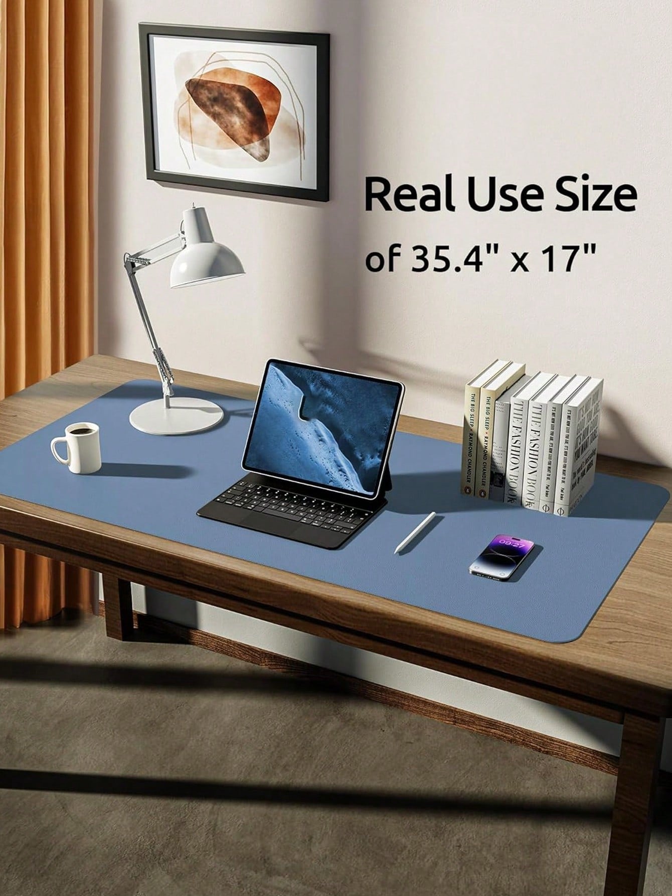 PU Leather Desk Pad Protector – Large Anti-Slip Mouse Pad & Desk Mat | MIRA