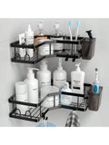 Adhesive Corner Shower Caddy 2-Pack – No Drill, Rustproof | MIRA