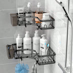 Adhesive Corner Shower Caddy 2-Pack – No Drill, Rustproof | MIRA