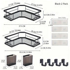 Adhesive Corner Shower Caddy 2-Pack – No Drill, Rustproof | MIRA