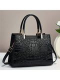 Crocodile Pattern Handbag & Crossbody Purse for Women | MIRA