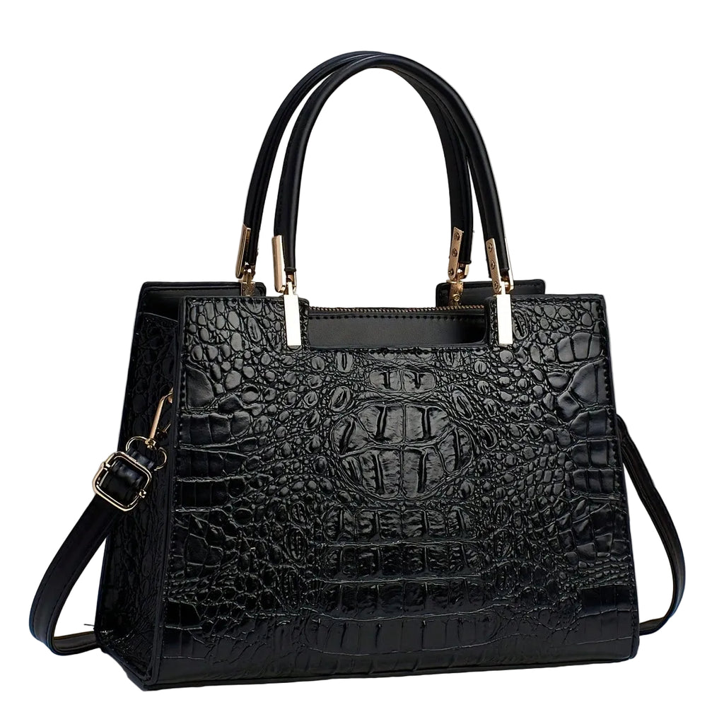 Crocodile Pattern Handbag & Crossbody Purse for Women | MIRA