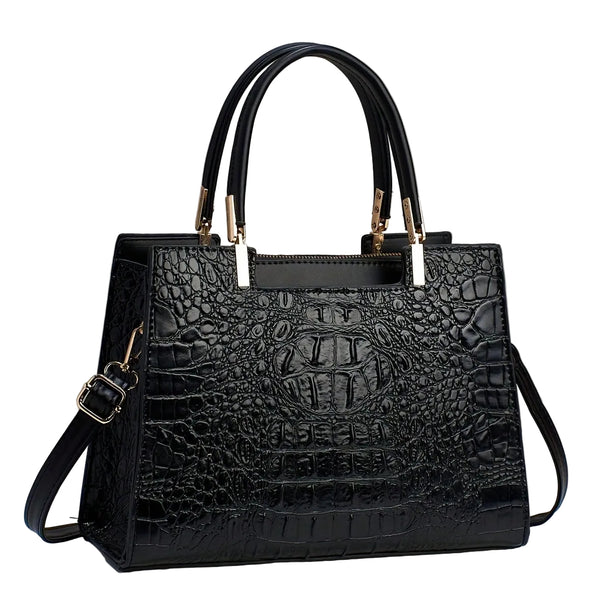 Crocodile Pattern Handbag & Crossbody Purse