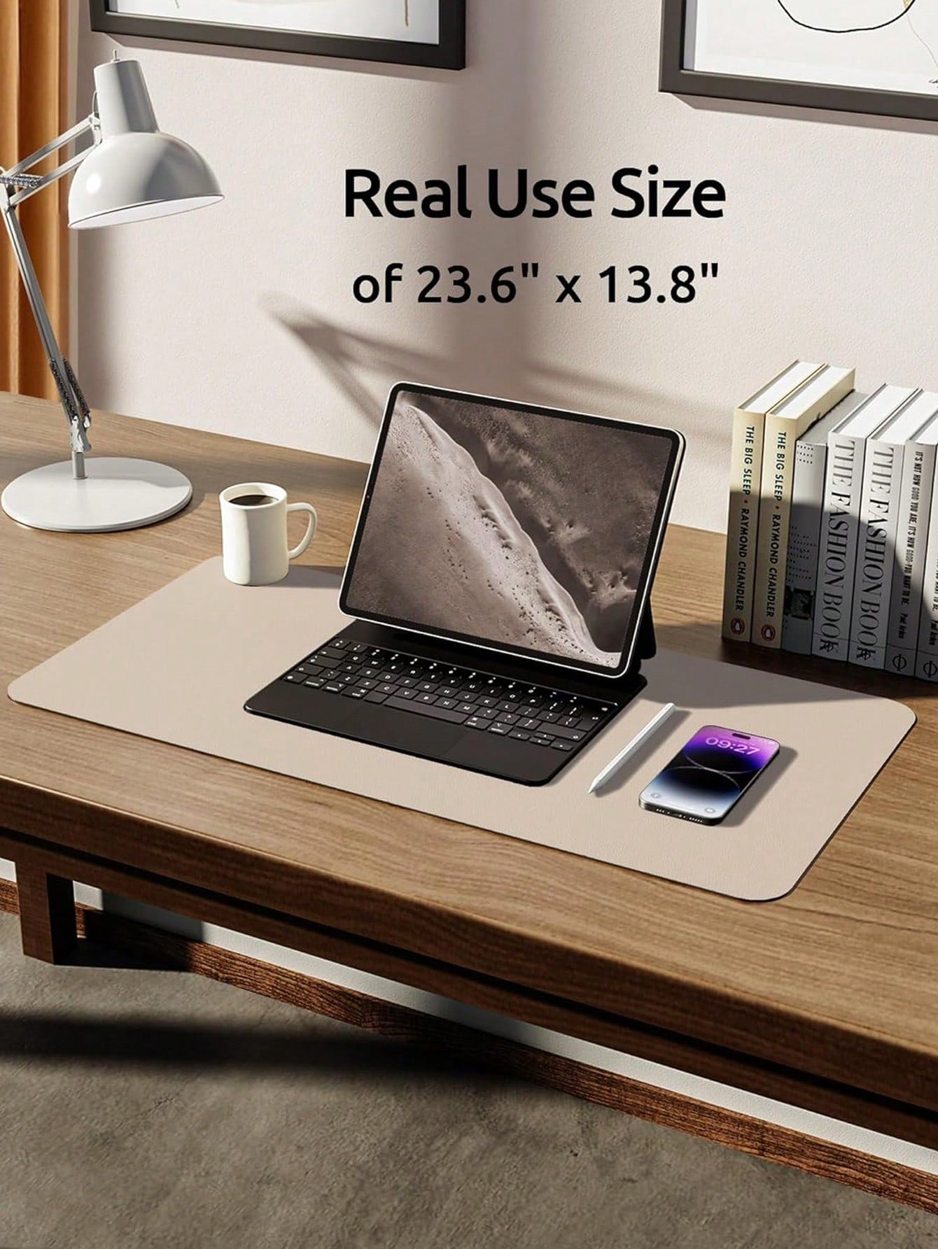 PU Leather Desk Pad Protector – Large Anti-Slip Mouse Pad & Desk Mat | MIRA