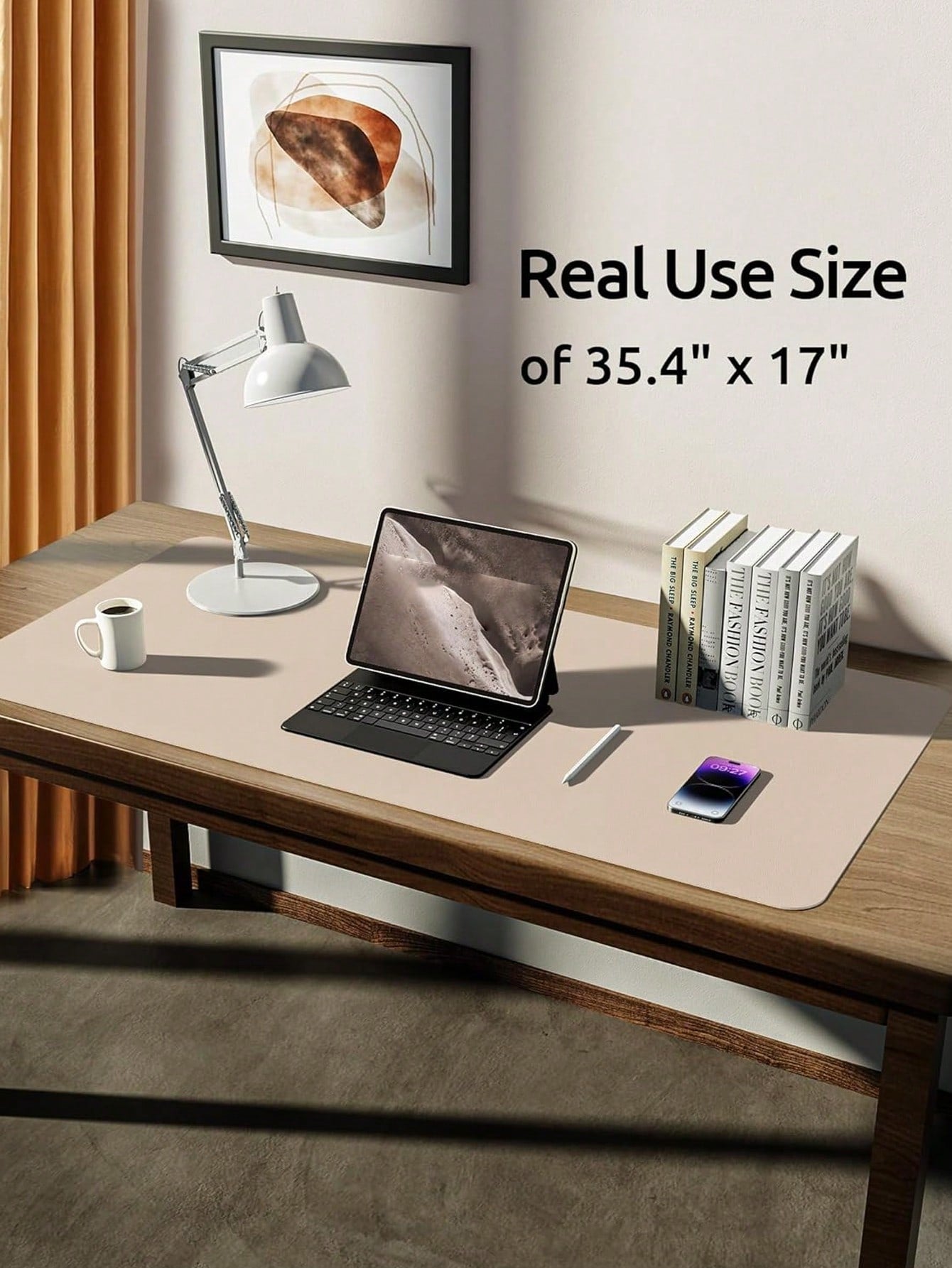 PU Leather Desk Pad Protector – Large Anti-Slip Mouse Pad & Desk Mat | MIRA