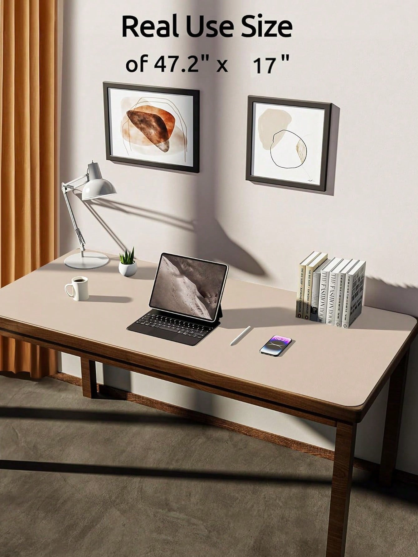 PU Leather Desk Pad Protector – Large Anti-Slip Mouse Pad & Desk Mat | MIRA