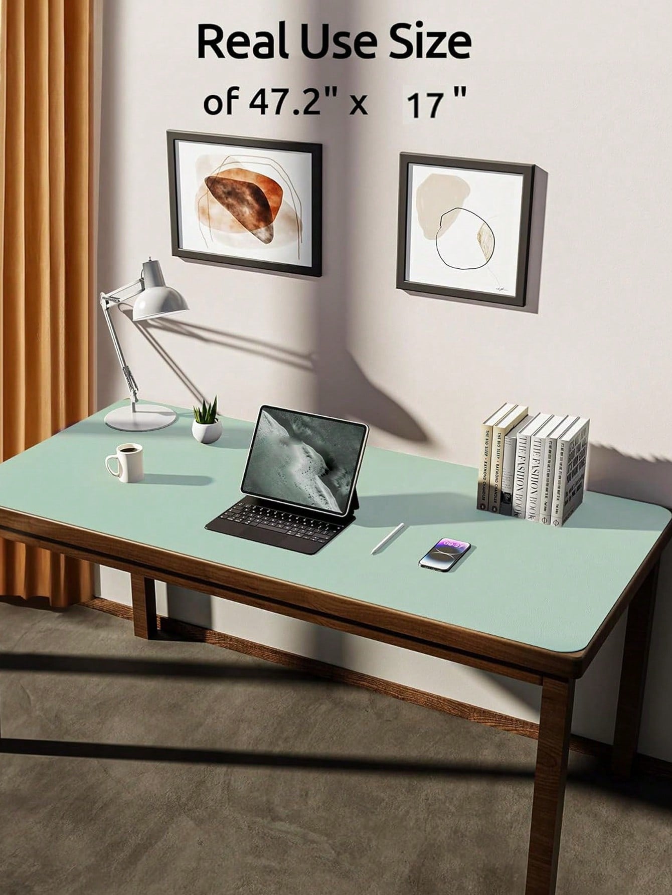 PU Leather Desk Pad Protector – Large Anti-Slip Mouse Pad & Desk Mat | MIRA