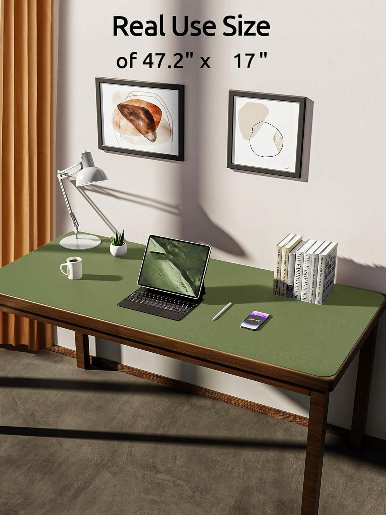PU Leather Desk Pad Protector – Large Anti-Slip Mouse Pad & Desk Mat | MIRA
