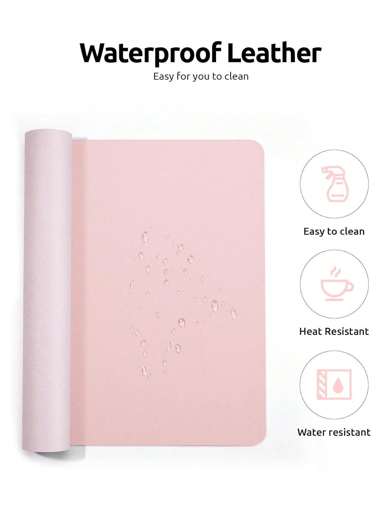 PU Leather Desk Pad Protector – Large Anti-Slip Mouse Pad & Desk Mat | MIRA