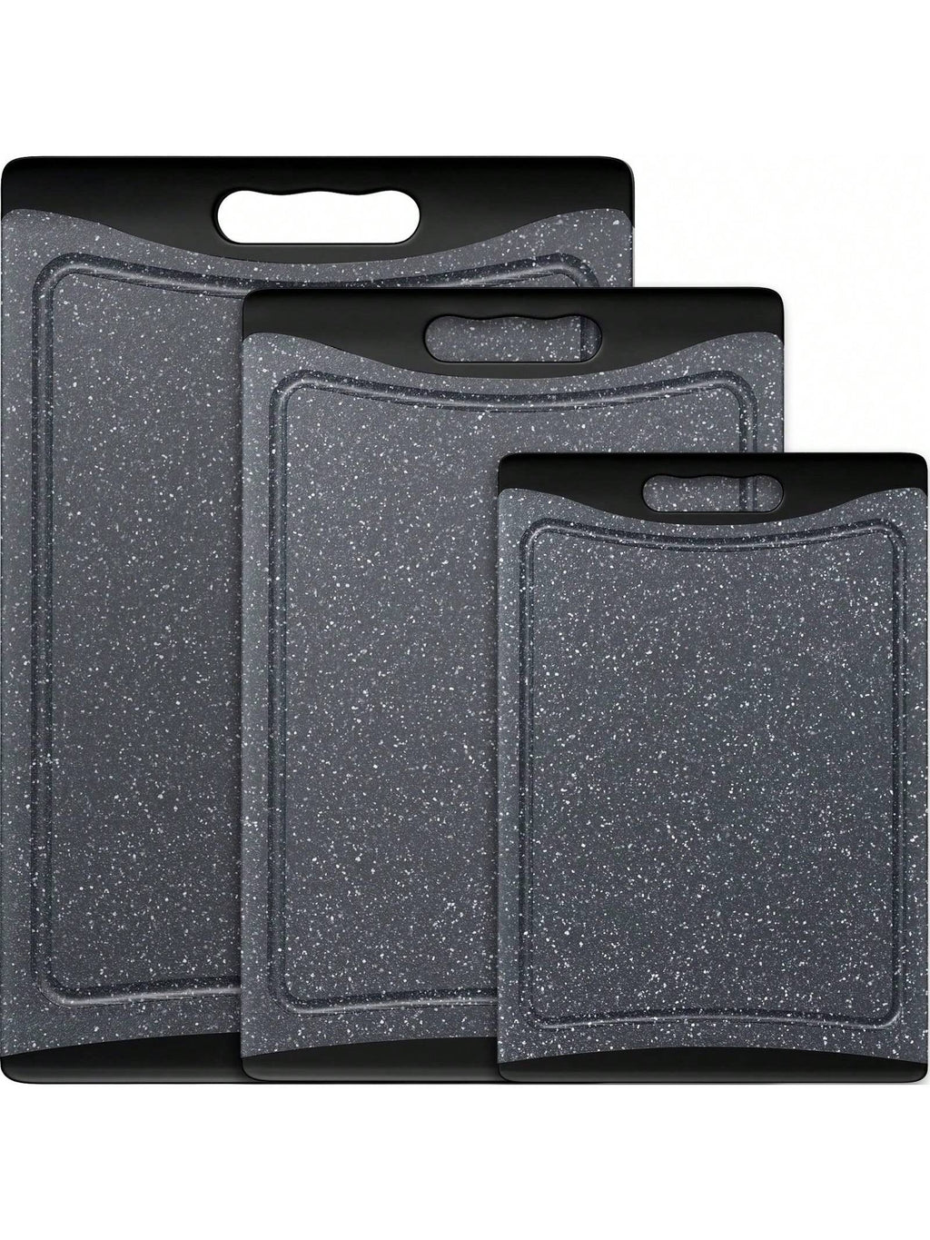 Extra Large Plastic Cutting Boards Set of 3 – Dark Grey | MIRA