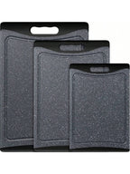 Extra Large Plastic Cutting Boards Set of 3 – Dark Grey | MIRA