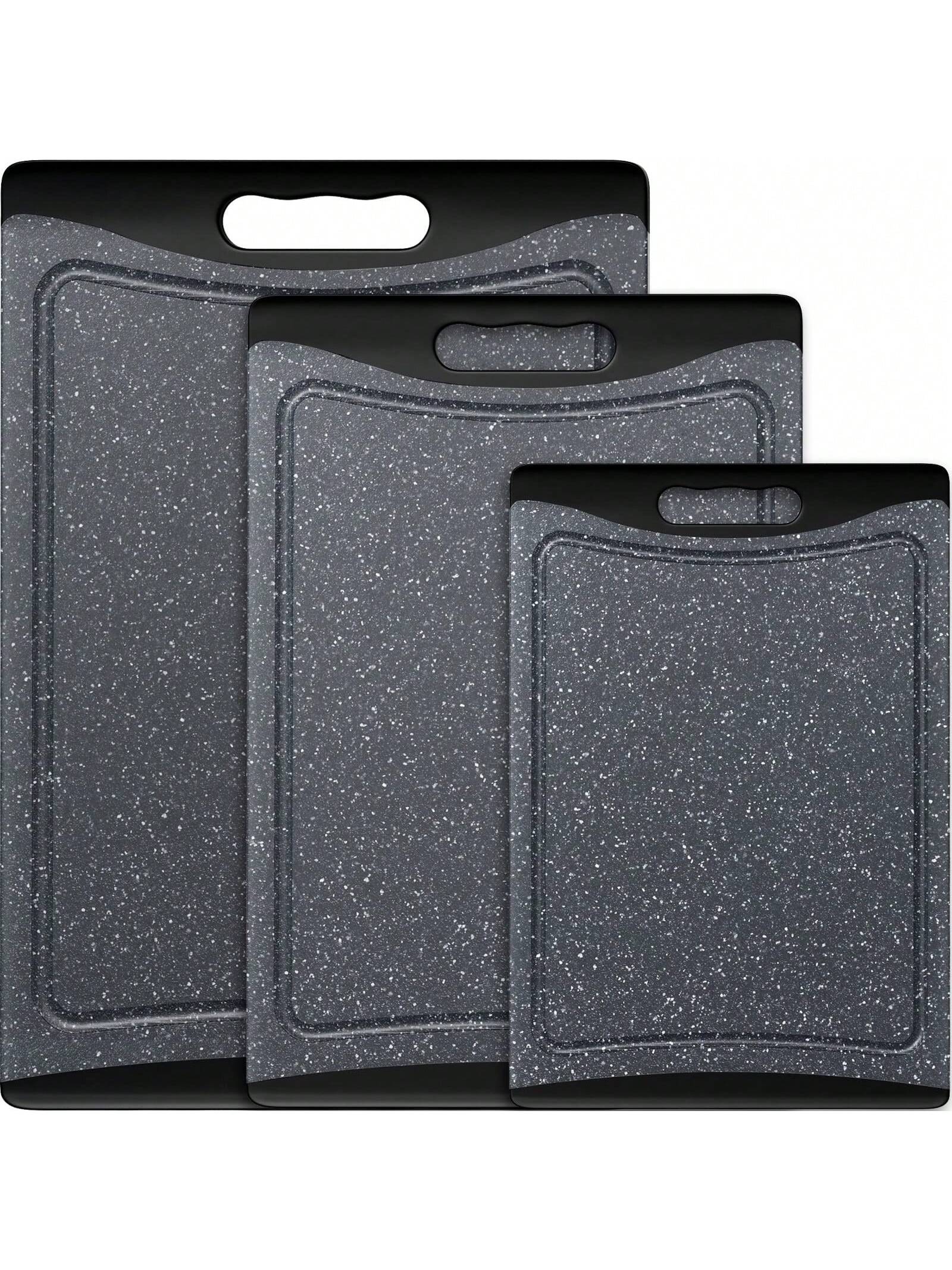 Extra Large Plastic Cutting Boards Set of 3 – Dark Grey | MIRA