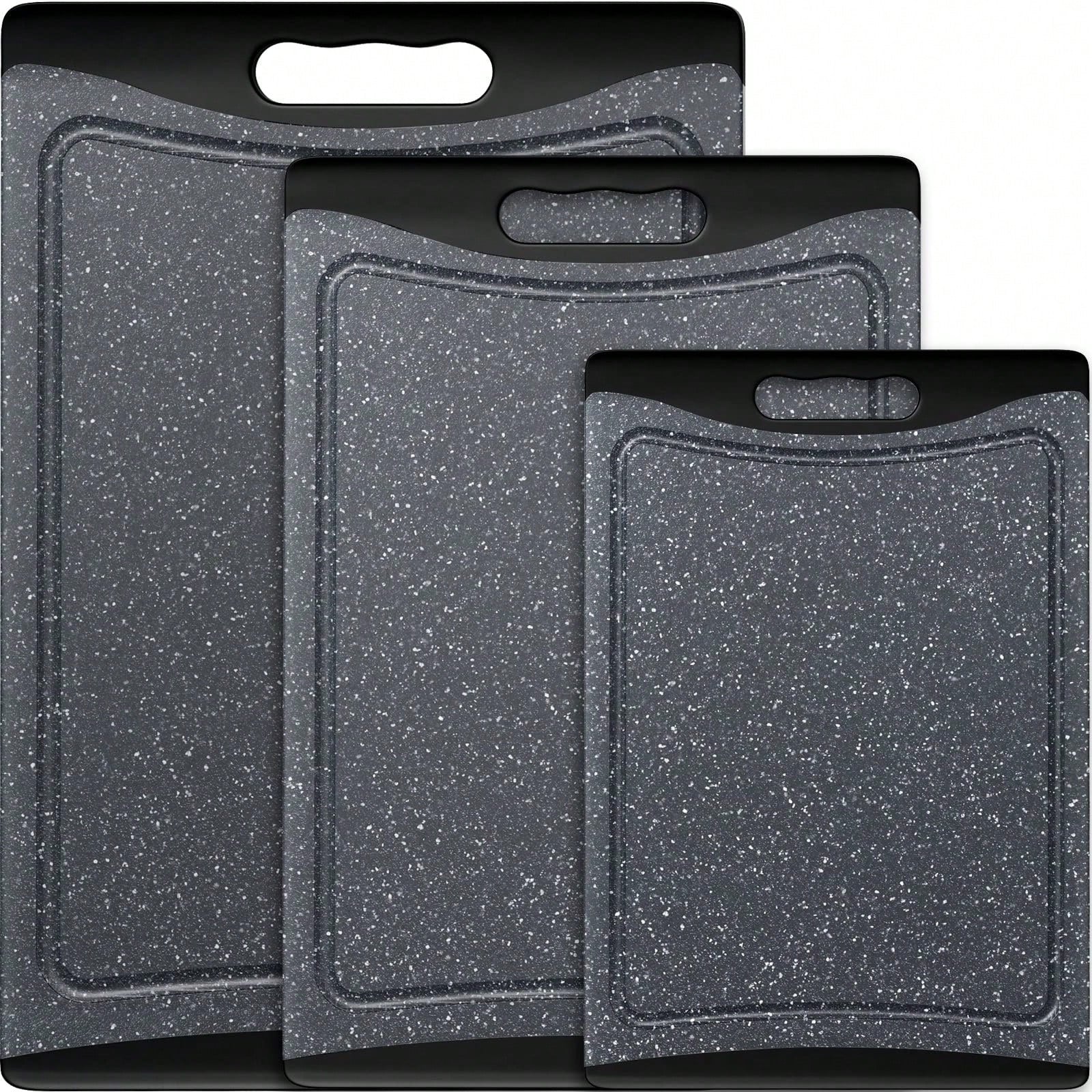 Extra Large Plastic Cutting Boards Set of 3 – Dark Grey | MIRA