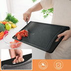 Extra Large Plastic Cutting Boards Set of 3 – Dark Grey | MIRA