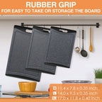 Extra Large Plastic Cutting Boards Set of 3 – Dark Grey | MIRA