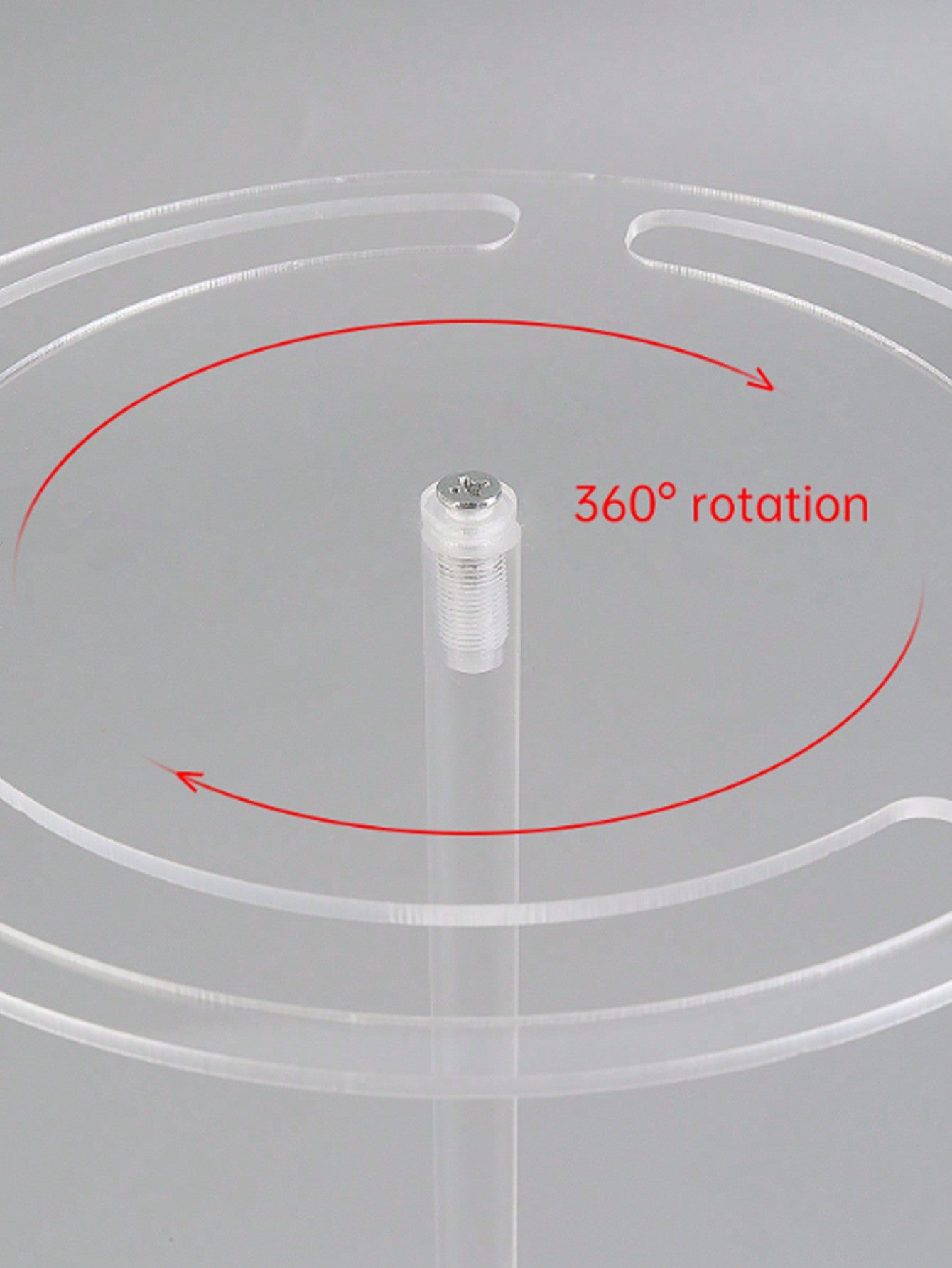 Madebyblanc 1pc Acrylic Sunglass Display Stand,Premium Clear 360° Rotatable Round Riser Stands,Clear Tabletop Glasses Holder Organizer.
