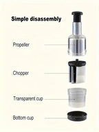 Manual Vegetable Chopper – Onion Slicer & Garlic Mincer with Container | MIRA