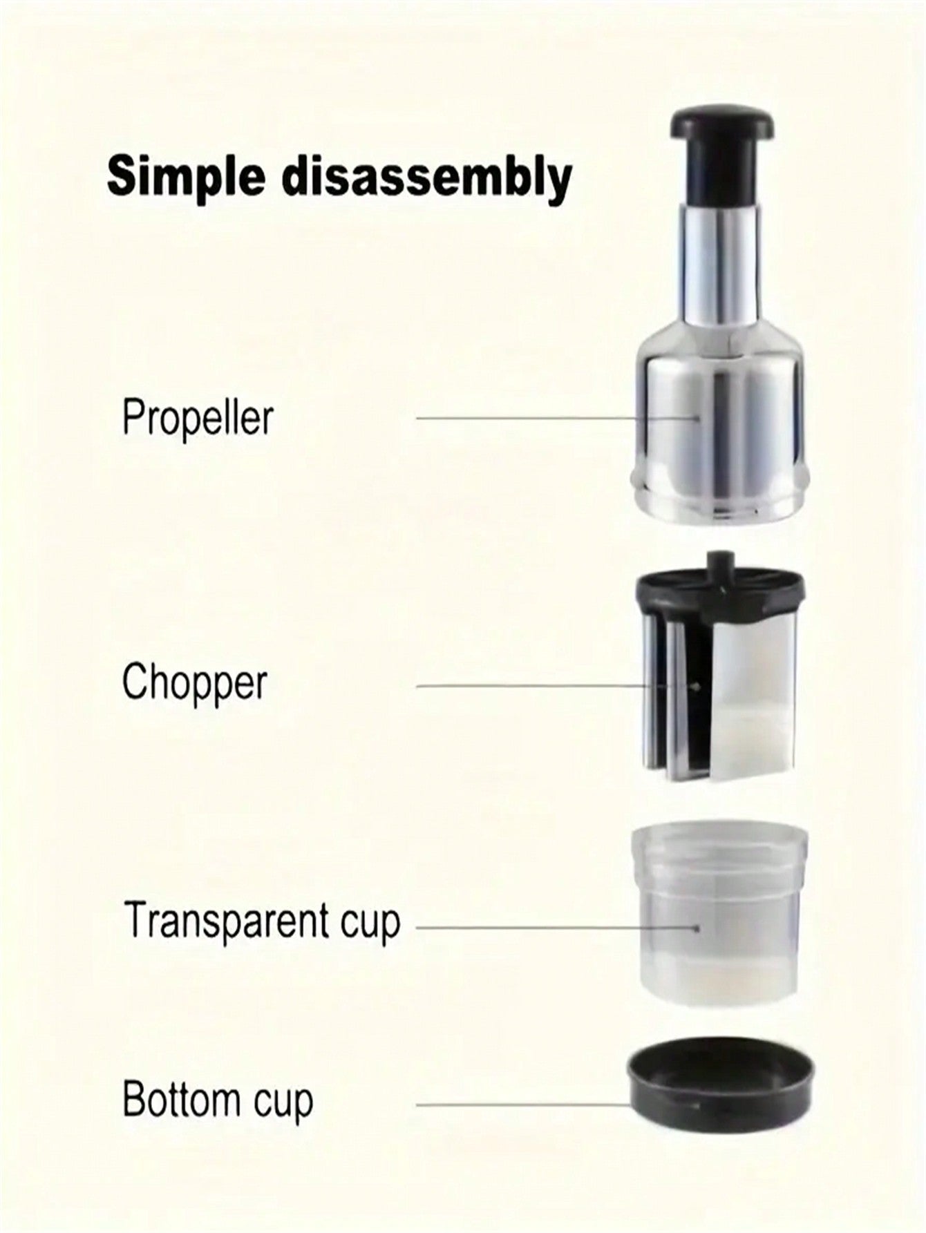 Manual Vegetable Chopper – Onion Slicer & Garlic Mincer with Container | MIRA