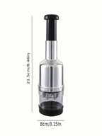 Manual Vegetable Chopper – Onion Slicer & Garlic Mincer with Container | MIRA