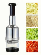 Manual Vegetable Chopper – Onion Slicer & Garlic Mincer with Container | MIRA