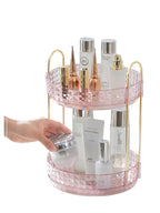 360° Rotating Makeup Organizer – Carousel Spinning Rack for Vanity | MIRA