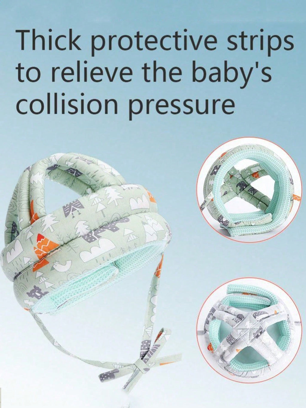 Baby Head Protection Helmet – Infant Anti-Fall Pad for Crawling & Walking | MIRA