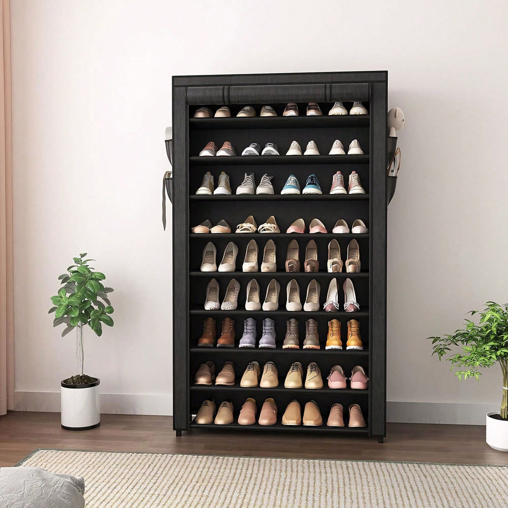 Large Shoe Rack Cabinet 6/10 Tier – 50-56 Pairs, Dustproof | MIRA