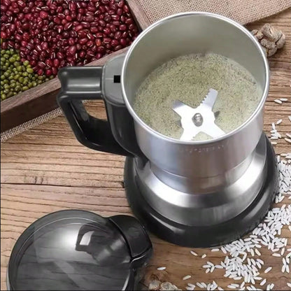 Pieces High Power Grinder, Stainless Steel Small Home Grain Mill, Kitchen Cooking Wall Crusher, 110-130V US Plug, No Battery Required, Ideal Holiday Gifts