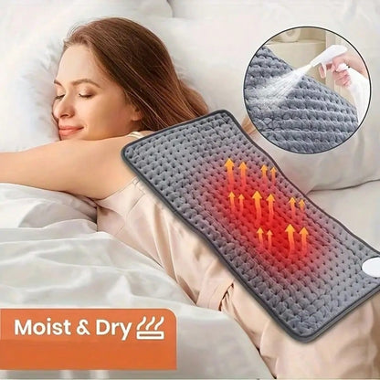 Crystal Velvet Soft And Comfortable Machine Washable Heating Pad With 9 Temperature Settings And 4 Auto-Off Timer Is.