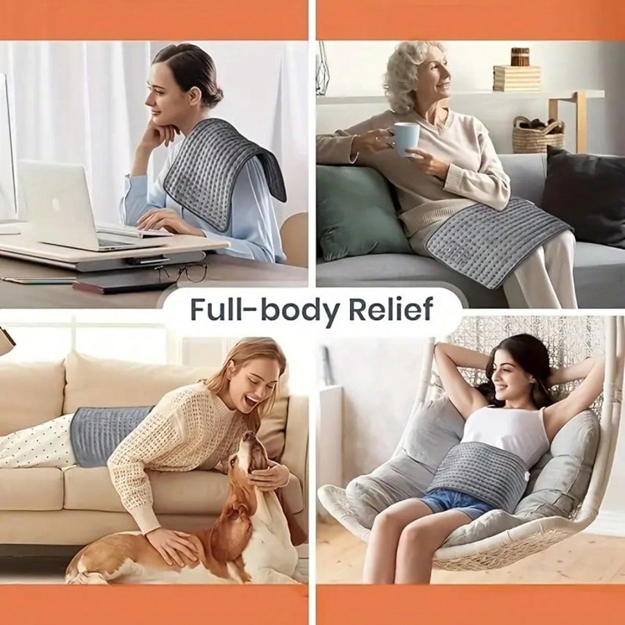 Crystal Velvet Soft And Comfortable Machine Washable Heating Pad With 9 Temperature Settings And 4 Auto-Off Timer Is.