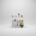 Transparent Tiered Bathroom Storage Rack